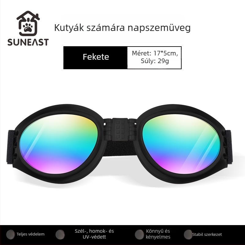 Kutyák számára készült szemüveg – szélvédett háziállat szemüveg; Anyag: Egyéb; Alkalmazható: Általános célú; Importált: Nem; IP engedély: Nem