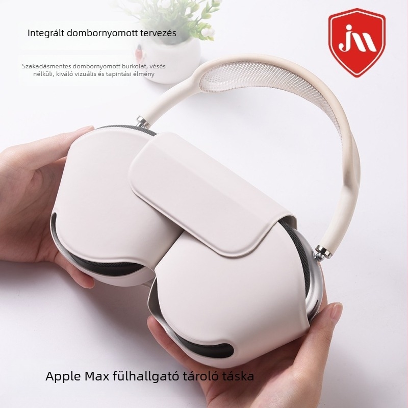 AirPods Max szilikon védőtok – embossált puha héj, Apple-kompatibilis