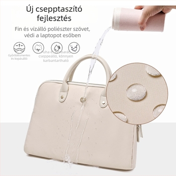 Noteszgép-táska több márkához illeszkedő (vízlepergető poliészter; légáteresztő; kopásálló; földrengésálló; terheléscsökkentő dizájn)