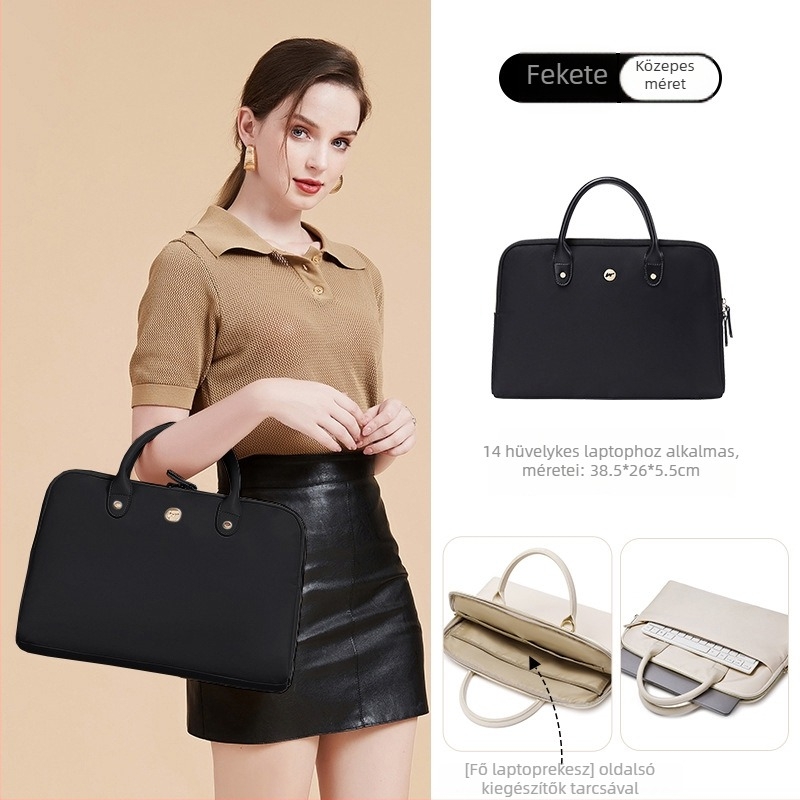 Noteszgép-táska több márkához illeszkedő (vízlepergető poliészter; légáteresztő; kopásálló; földrengésálló; terheléscsökkentő dizájn)