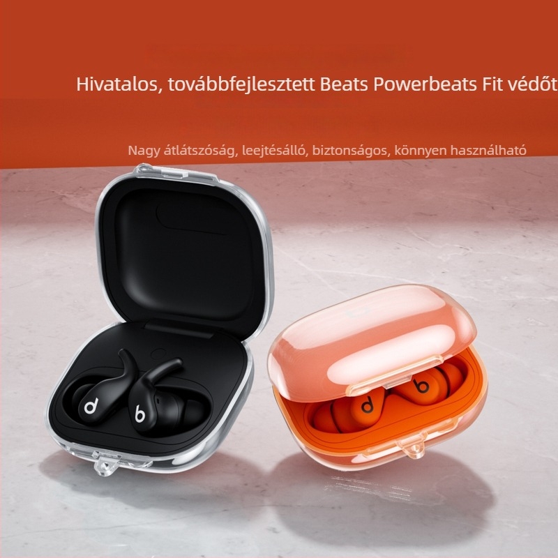Átlátszó TPU tok Power Beats Fit 2025 vezeték nélküli fülhallgatókhoz