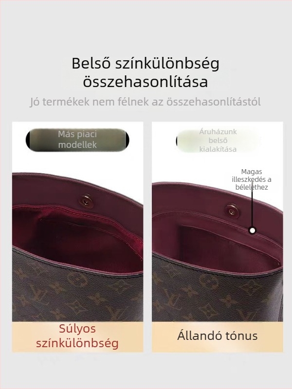 Louis Vuitton All-in BB bucket táska belső szervezője, eredeti velúr béléssel, belső és középső rekesz, kiegészítők a táska támaszának módosításához, japán stílus