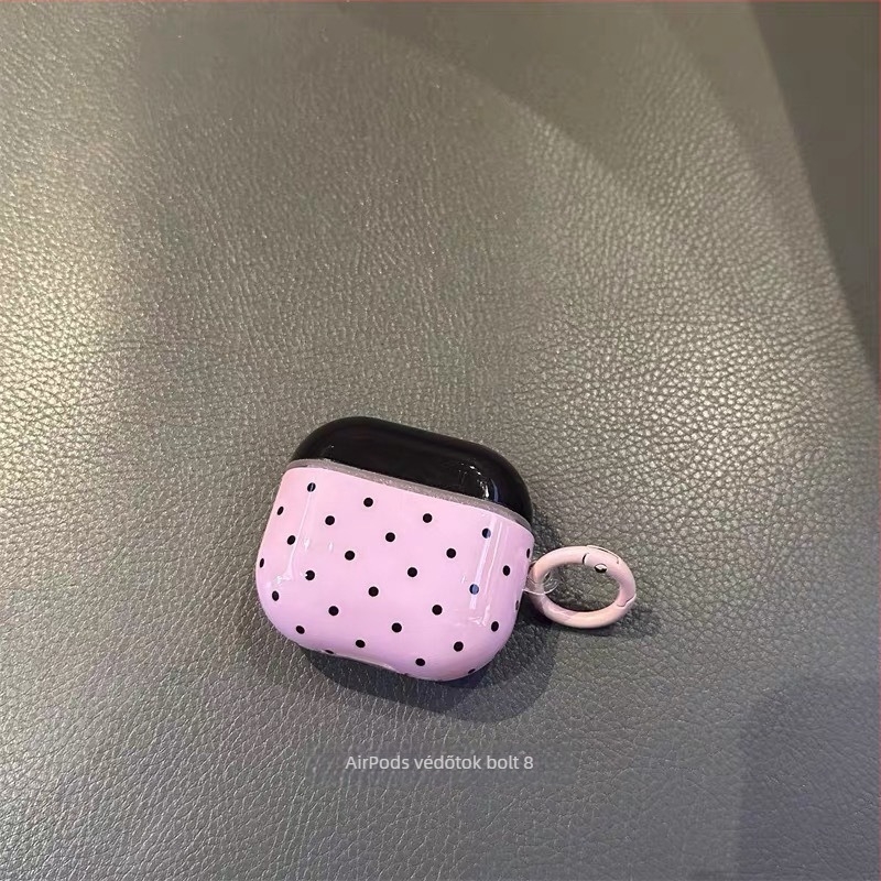 AirPods Pro védőtok pöttyös mintával, TPU anyag, injektálással gyártott, Apple-kompatibilis, testreszabható