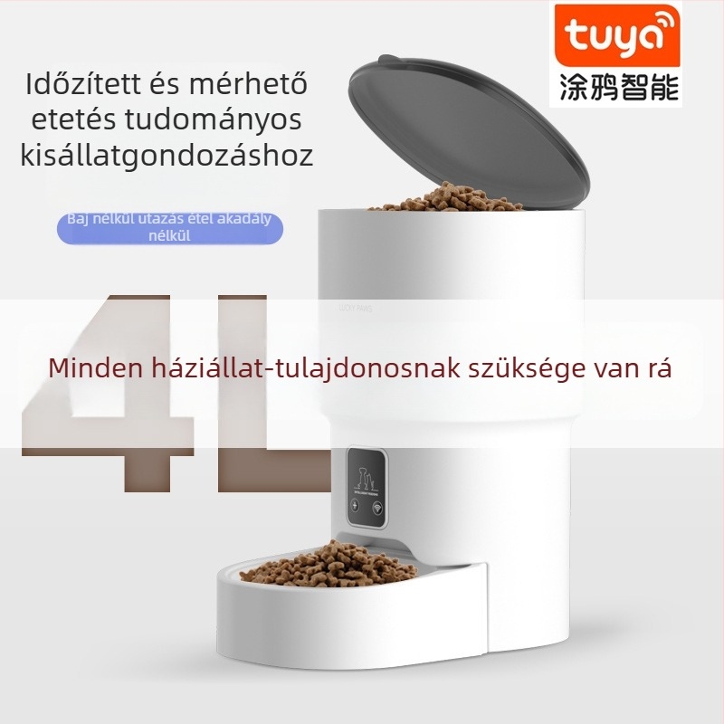 Okos állateledel Ty-11 előre beállított etetéssel, távoli hangvezérléssel és videó megtekintéssel