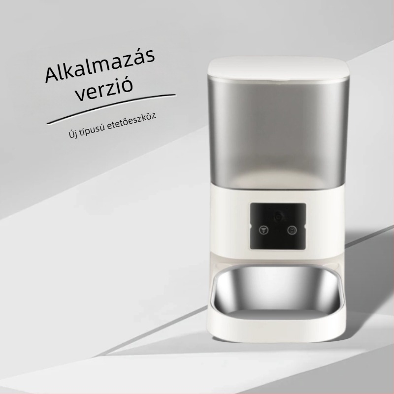 Okos etető automata kamerával, HD széleslátószögű megfigyeléssel, APP-vezérlés, univerzális kompatibilitás, súly 1,6 kg