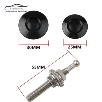 Mini autó hood zár – Rejtett zár, alumínium ötvözet, általános illeszkedés, első és hátsó lökhárítóhoz, testreszabható feldolgozás