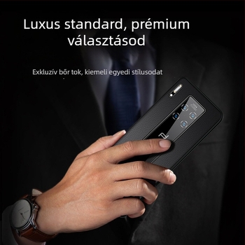 Huawei Mate 30 RS tok Porsche bőrből, teljes lefedés, ütésálló