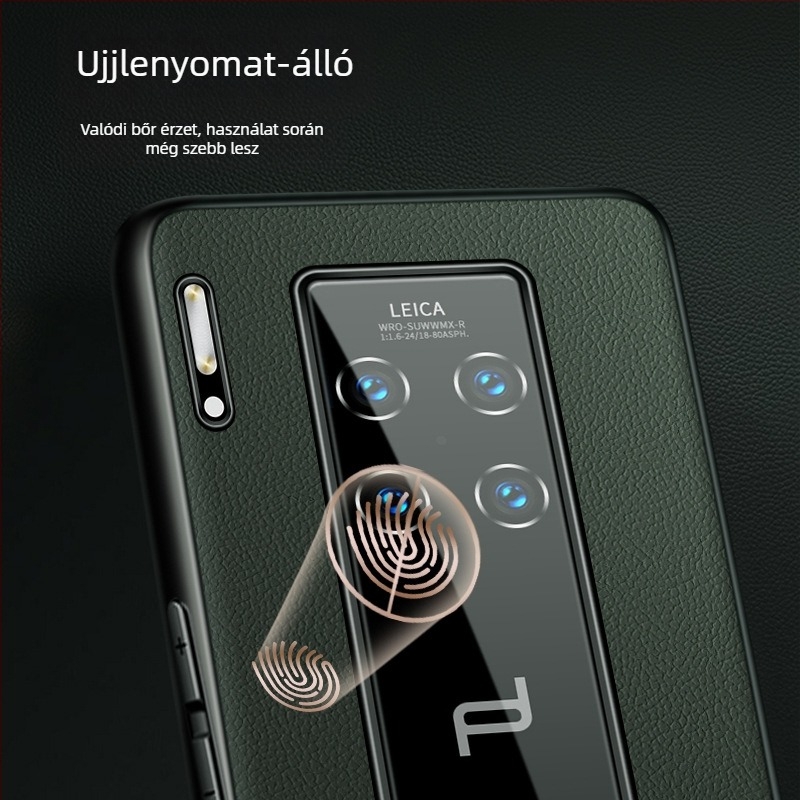 Huawei Mate 30 RS tok Porsche bőrből, teljes lefedés, ütésálló