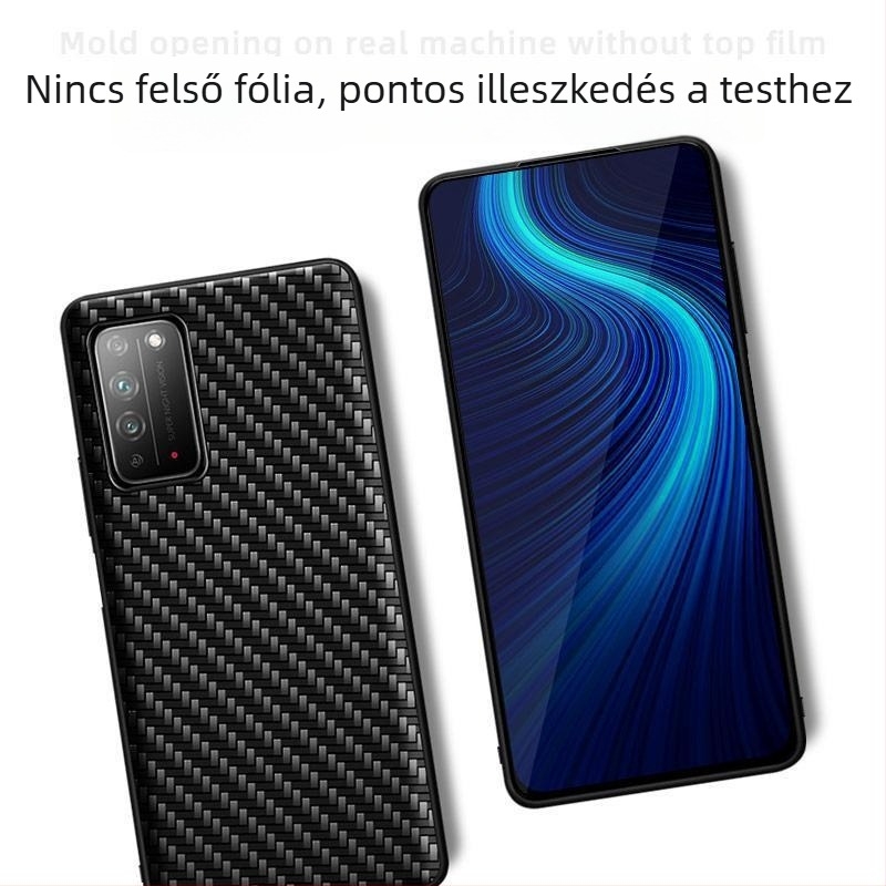 Huawei Honor X10/X10 Max telefontok, teljes védelem, ütésálló, Kevlar 5G kiadás, műbőr, üzleti stílus