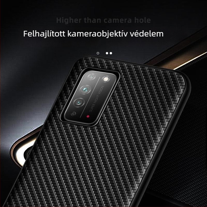 Huawei Honor X10/X10 Max telefontok, teljes védelem, ütésálló, Kevlar 5G kiadás, műbőr, üzleti stílus