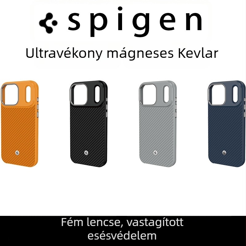 Spigen Kevlar mágneses védőtok iPhone 17 Pro Maxhoz – ütésálló védelem