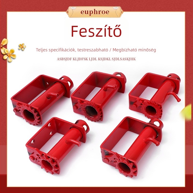 Tehergépkocsi kötélfeszítő, sűrű fogazatú záró mechanizmus, magas széntartalmú acél, modell 1-2