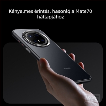 Mate80 matt telefonvédő Huawei Mate70 Prohoz Sulada fonalas tapintású textúrával és lencsegyűrűvel