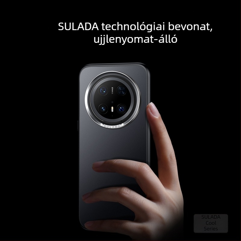 Mate80 matt telefonvédő Huawei Mate70 Prohoz Sulada fonalas tapintású textúrával és lencsegyűrűvel