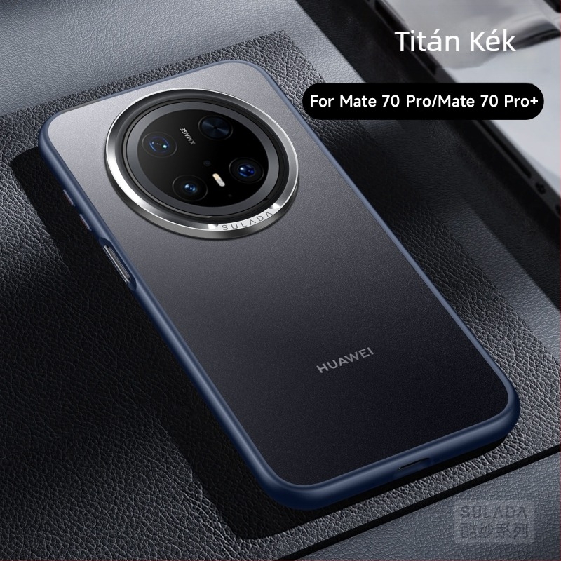 Mate80 matt telefonvédő Huawei Mate70 Prohoz Sulada fonalas tapintású textúrával és lencsegyűrűvel