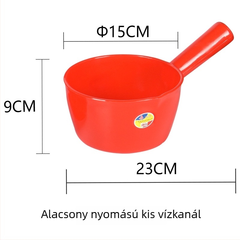 PP anyagú hosszú nyelű vízkanál, sav- és alkáliálló, törésálló