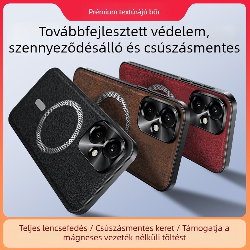 Honor 400Pro telefontok, bőr textúrájú, teljes leesés elleni védelem