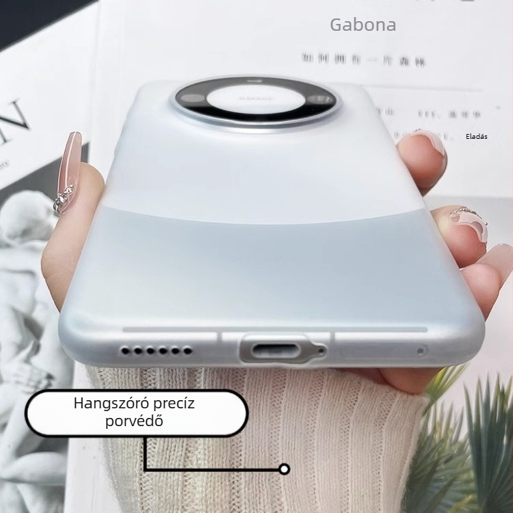 Huawei Mate60 Pro / Mate70 Pro telefonvédő – átlátszó, spray felületű kivitel, hőelvezetés