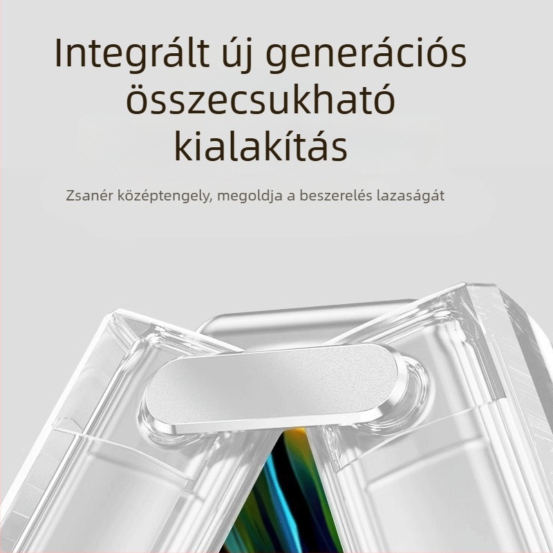 Egy darabos szilikon védőtok Huawei Pocket 2/S-hez, hajtogatható kijelzővel és védőfóliával, teljes lefedettség, ütésálló