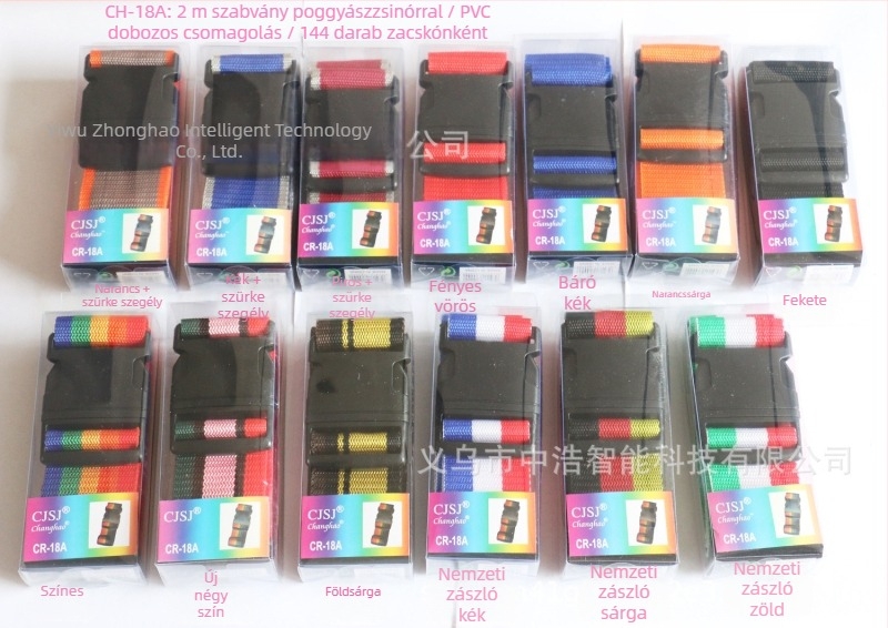 poggyászöv, polipropilén, 50 mm szélesség, 200 cm hosszúság, 5 darabos készlet