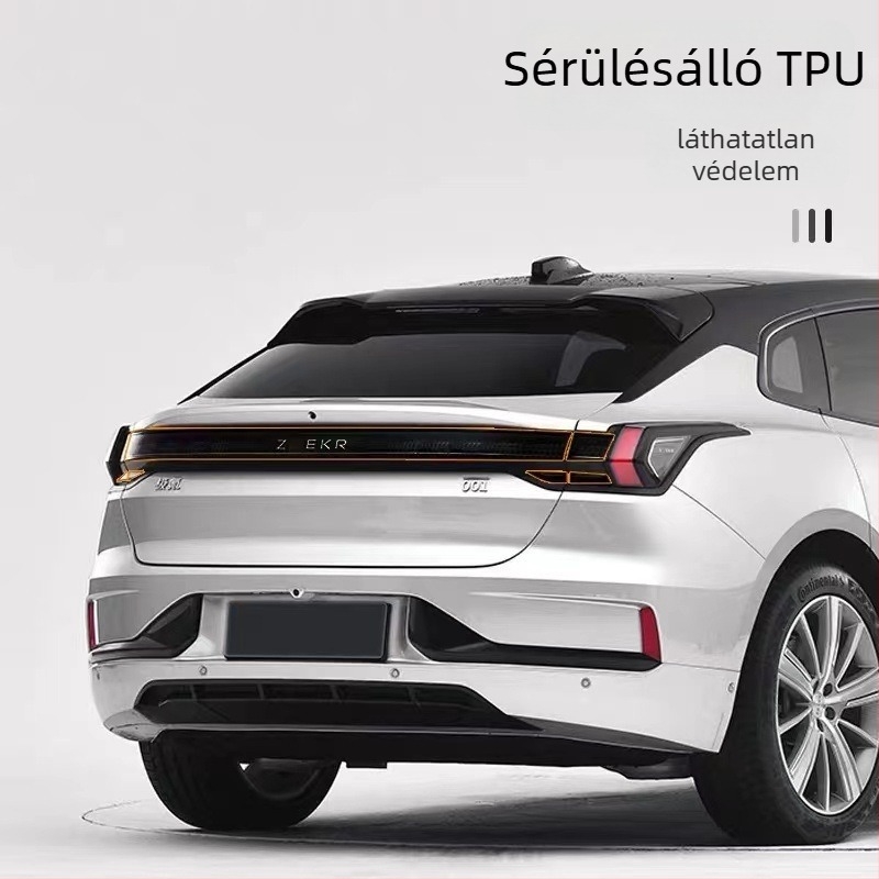 TPU fényszóró- és hátsó lámpa fólia Zeekr 001 (2021–2024) – kopásálló, karcolásálló, DRL védelem