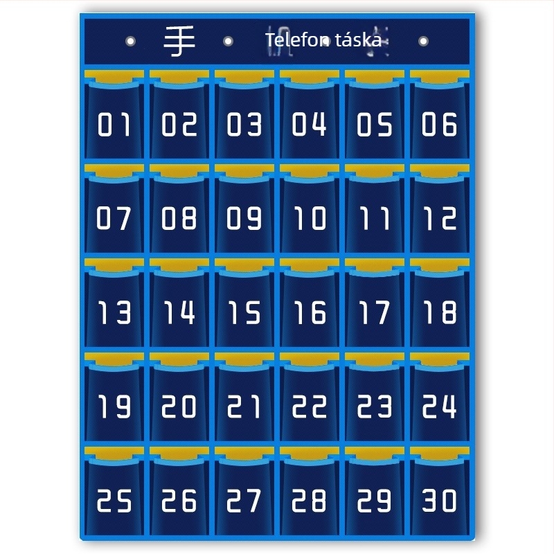 Osztálytermi telefon-tároló táska - falra szerelhető telefonos tároló, modell 985, anyag: selyem virág, japán stílus, cikkszám F957JS96T9JS78