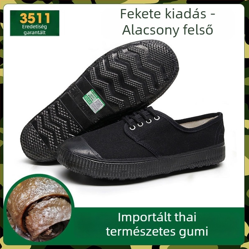 3511 Katonai zöld színű munkacipő terepmunkára, kopásálló, csúszásmentes, uniszex