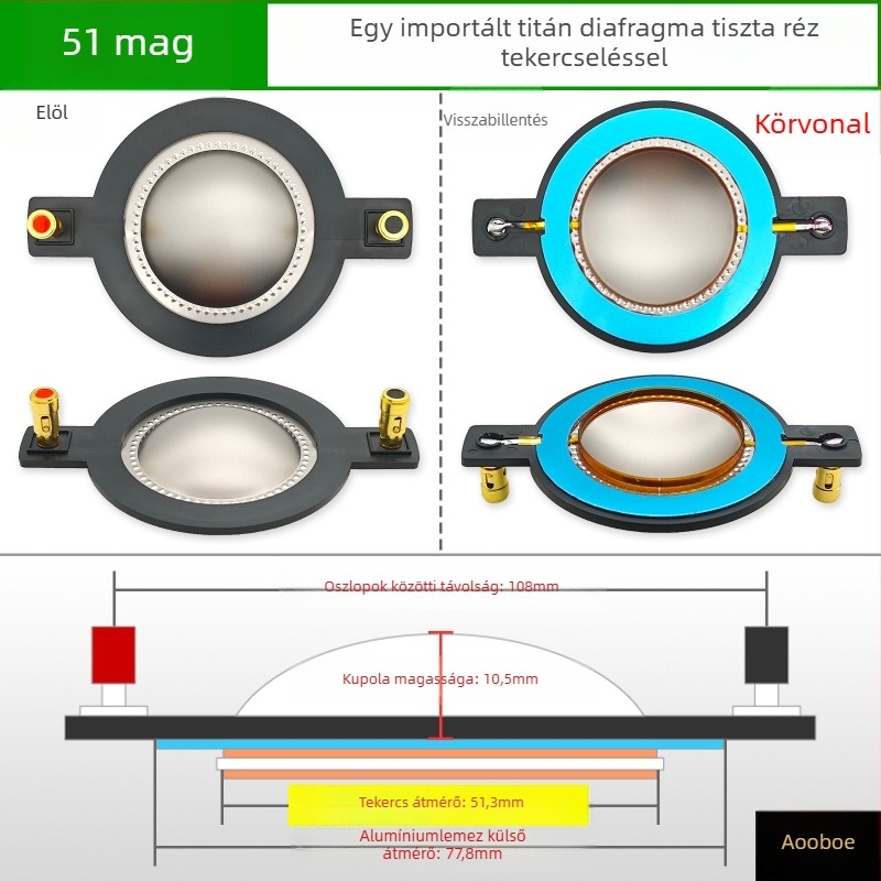 Tweeter fej hangtekercs – kiegészítők és javító Alkatrészek