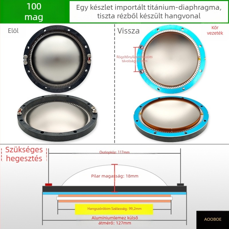 Tweeter fej hangtekercs – kiegészítők és javító Alkatrészek