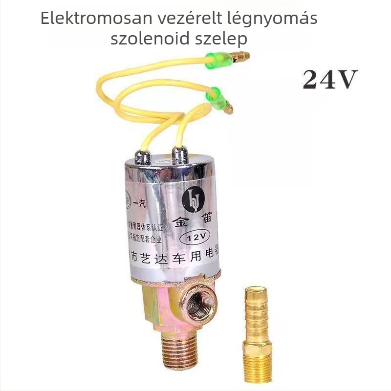 Autóharang kettős csővel, 24V/12V, elektromos vezérlés, magas hangú, hangos
