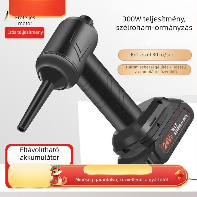 Vezeték nélküli porszívó otthoni és autós használatra, 11000 Pa szívás, 30 W, újratölthető