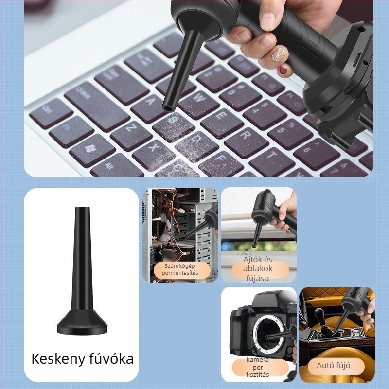 Vezeték nélküli porszívó otthoni és autós használatra, 11000 Pa szívás, 30 W, újratölthető