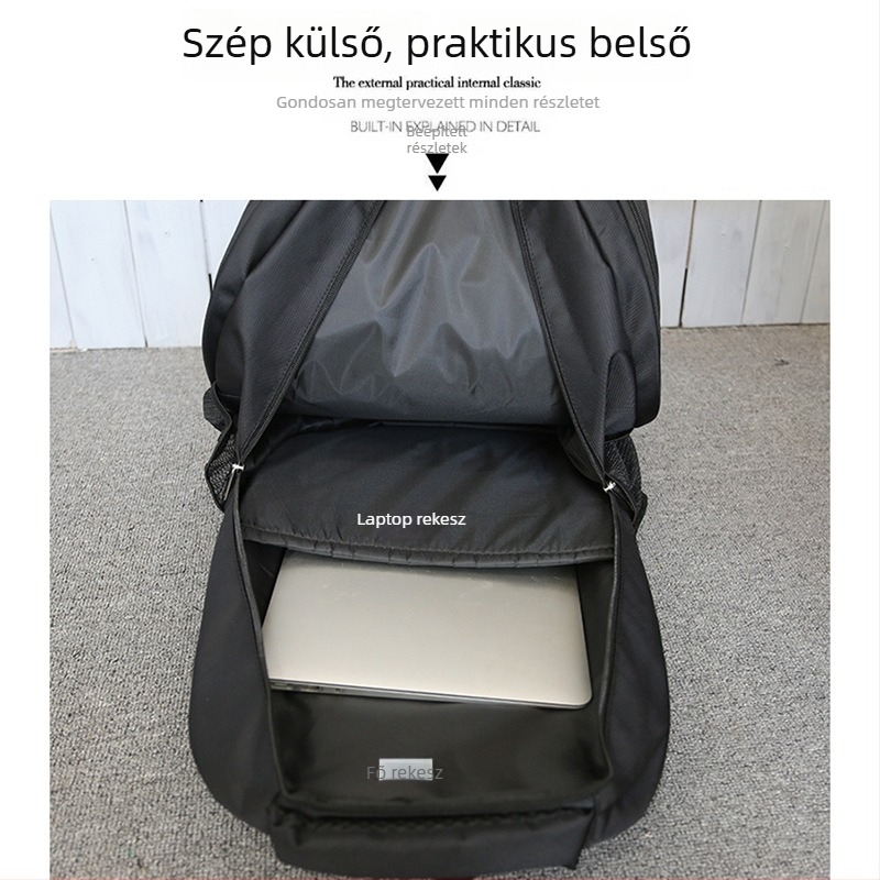 Unisex hátizsák szabadidős utazáshoz, Oxford anyag, 56-75L kapacitás, 16 hüvelykes laptop kompatibil
