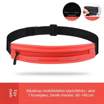 Uniszex sport derékpánt telefonhoz – ultra vékony, vízálló, lélegző, USB interfész, nejlon