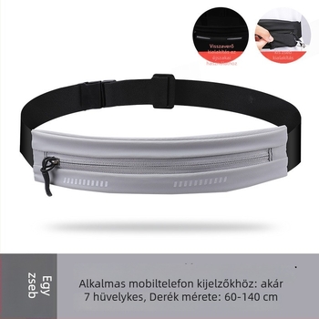 Uniszex sport derékpánt telefonhoz – ultra vékony, vízálló, lélegző, USB interfész, nejlon