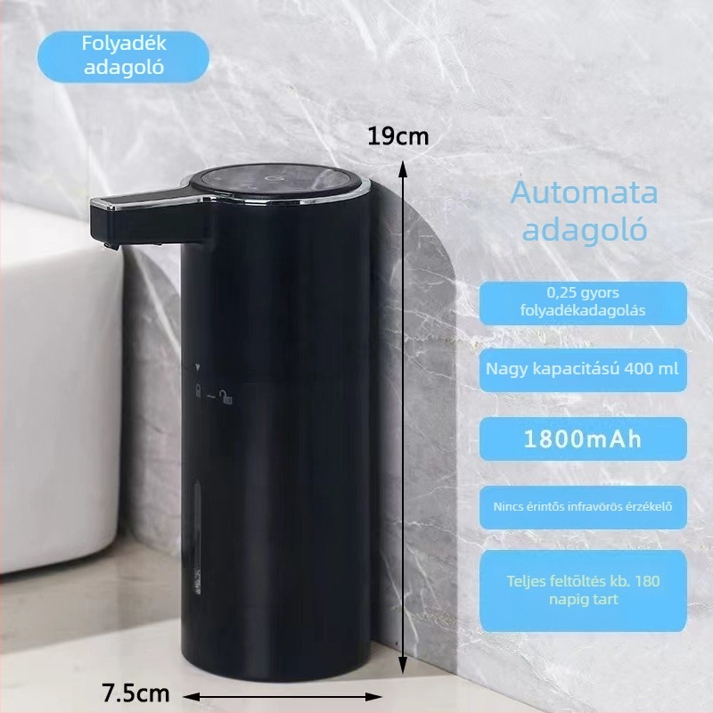 Szenzoros szappanadagoló hotellal és otthonra, kiváló minőségű, automata, műanyagból