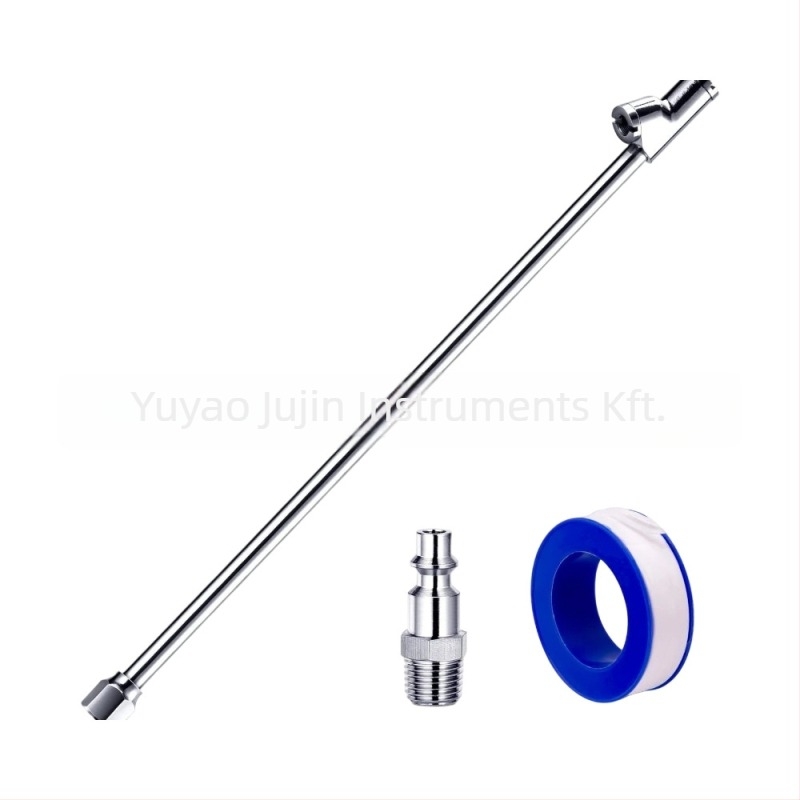 Jujin réz teherautó gumi javító készlet nyomásmérővel - hosszabb felfúvó rúd, 10–120 psi, pontosság 0.01