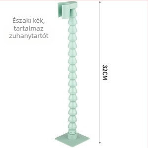 Fúrás nélküli univerzális, többfunkciós tartó fürdőszobához és zuhanyhoz, állítható tárolópolc, törölköző-szervező