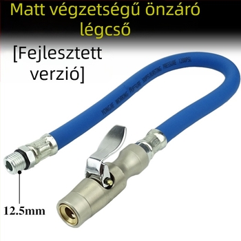 Gumiabroncs-nyomásmérő fúvócsővel és légpisztoly-kiegészítővel (Model 02)