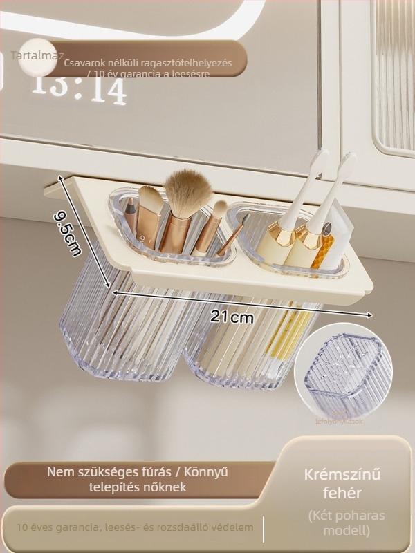 Falra szerelhető vécé tároló polc, alumínium ötvözet, modell 1225, teherbírás 10 kg, 1 polc, modern minimalista stílus