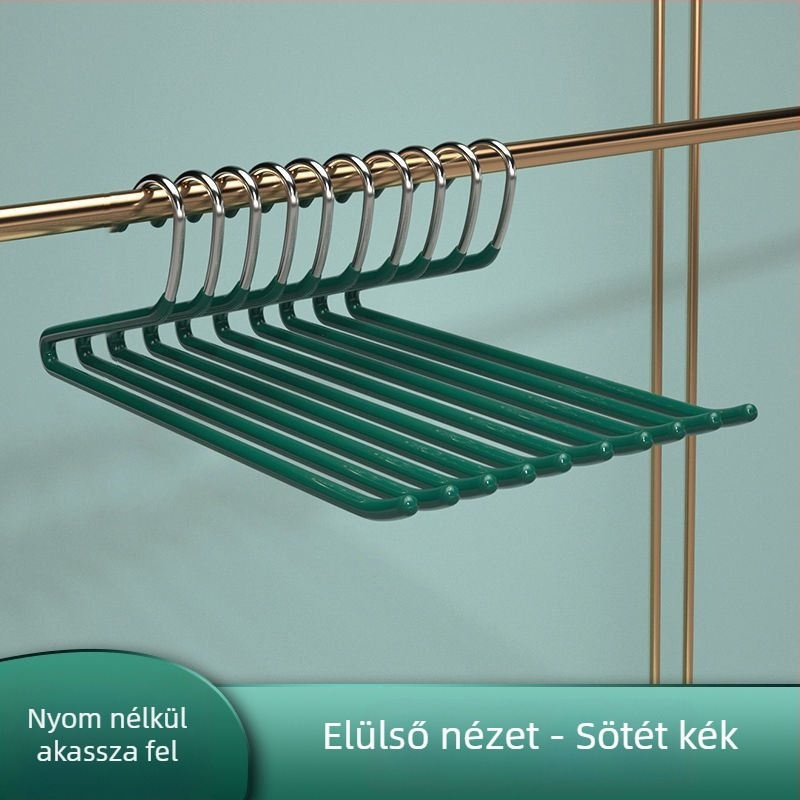 Fali törölközőtartó, fúrás nélkül, egycsövű rúd, PET anyag, 10 darabos csomag