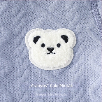 Kétrészes pamut baba- és kisgyermek alvóruha készlet magas deréknál a hasvédővel, melegen tartó, 1–3 éveseknek