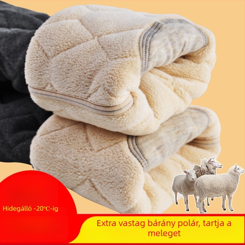Gyerekeknek készült thermális nadrág téli viselethez, magas derekú, vastagított kivitel, hidegállóság -20°C-ig