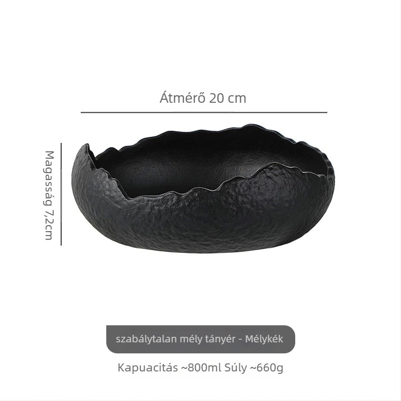 Porcelános tál, nyugati stílusú desszert/joghurt tál, aláglazúrozott szín, modern minimalist stílus, mikrohullámú sütő nem elérhető