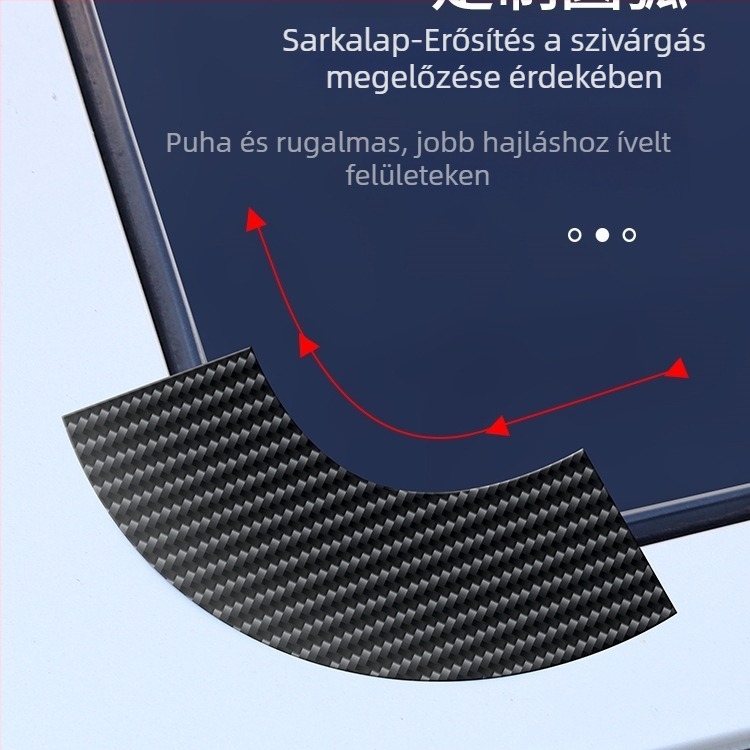 Szilikon gumiból készült napfénytető tömítőcsík, modell 123-17, autó tetőüveg vízálló tömítés