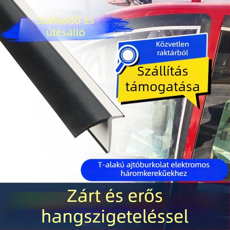 T alakú gumitömítő szalag ajtóhoz elektromostriciklihez