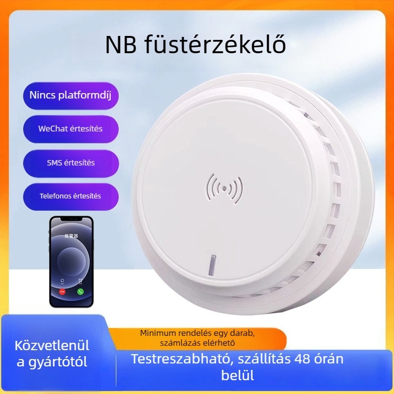 NB Füstjelző – mobil távoli felügyelettel, 4G Okos, Vezeték nélküli, 360° észlelés, Mennyezeti szerelés, Modell XL-802