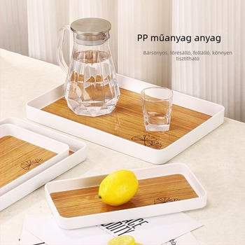 Pallet sorozat asztaltálca, modern minimalista stílus, PP anyag, logóval testre szabható, teához, kávéhoz és gyümölcshöz alkalmas