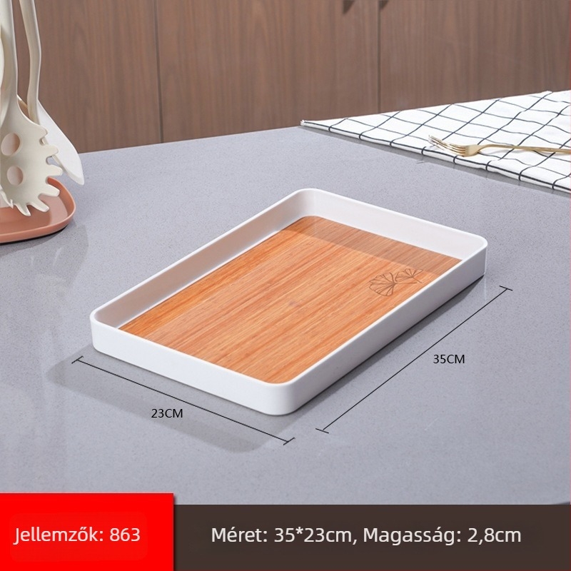 Pallet sorozat asztaltálca, modern minimalista stílus, PP anyag, logóval testre szabható, teához, kávéhoz és gyümölcshöz alkalmas