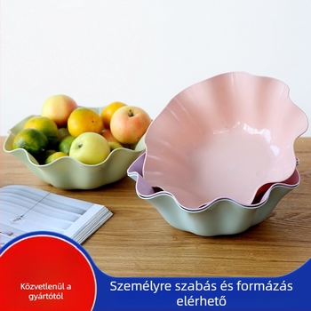 Mingrui műanyag gyümölcstál, európai stílus, egyszerű kivitel, snackekhez és aszalt gyümölcsök számára (2019-ben bemutatva)